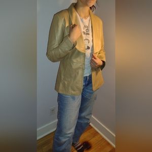 Gold Leather Jacket